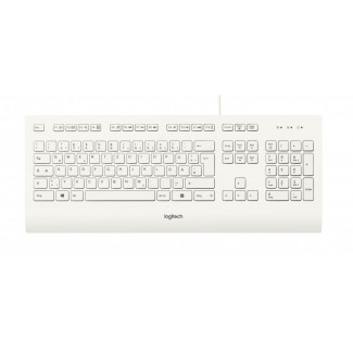 Logitech KB Clavier filaire K280e pour le Busin. Blanc DE-Layout 920-008319