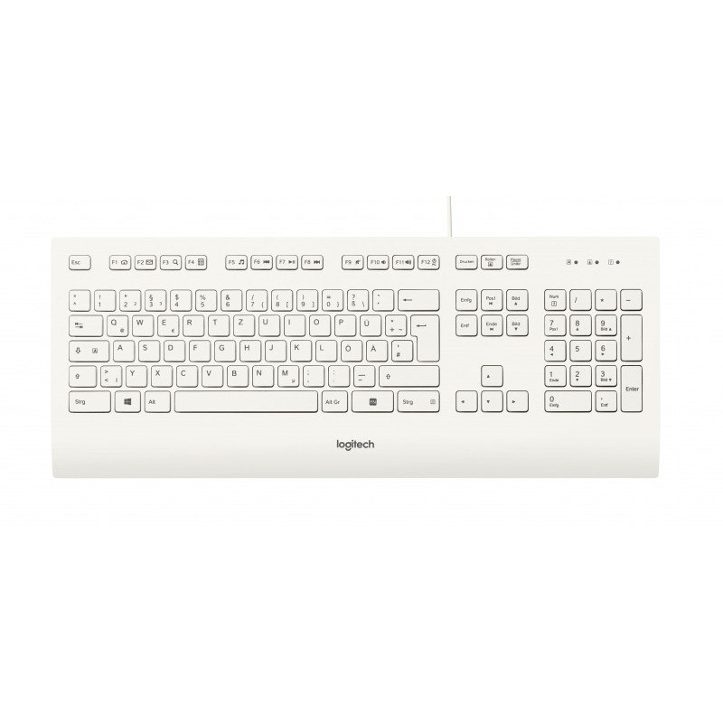 Logitech KB Clavier filaire K280e pour le Busin. Blanc DE-Layout 920-008319