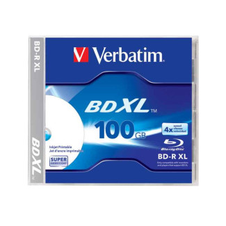 Verbatim BD-R XL 100GB/2-4x Jewelcase (1 Disc) InkJet Printable Surface 