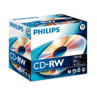 Philips CD-RW Pack de 10 disques CD-RW de 700 Mo  CW7D2NJ10/00 