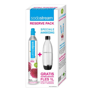 SodaStream Cylindre de CO2 60L +1 bouteille PET 1L