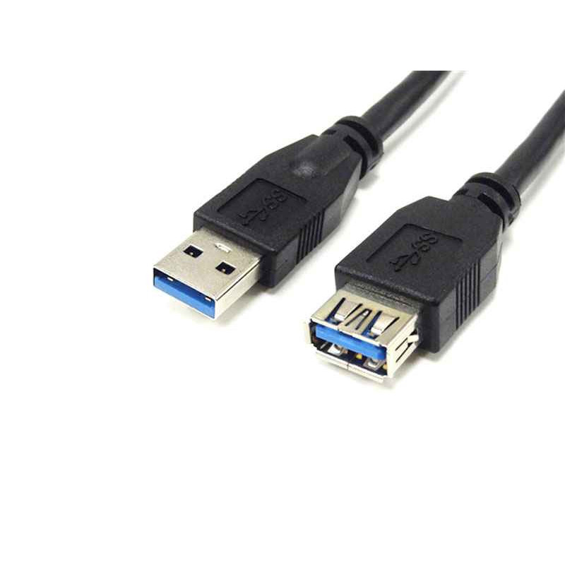 Reekin USB 3.0 Cable - Male-Female - 1.0 Meter (Noir) 