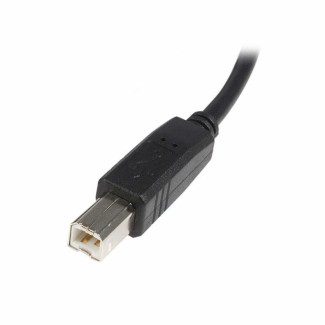 Cavo USB A con USB B Startech USB2HAB3M            Nero