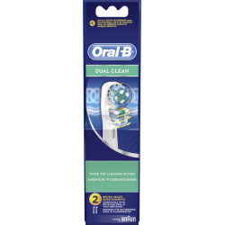 Oral-B Dual Clean. Pack de 2 Brossettes de Rechange