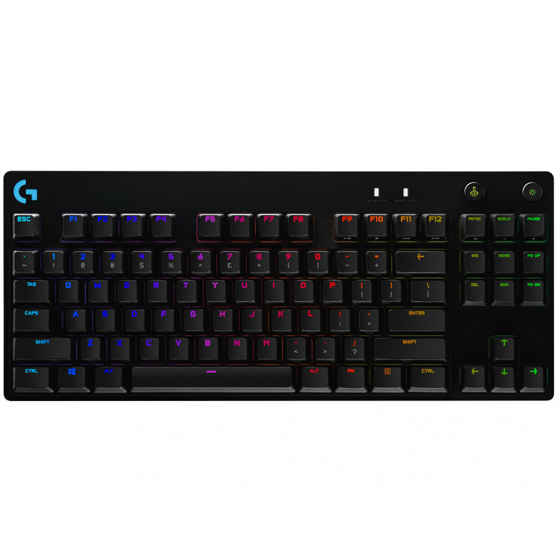 Logitech G PRO Clavier switchs mécaniques LED RGB Noir INT\'L-Layout 920-009392