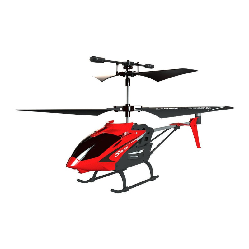 Hélicoptère RC SYMA S5H Fonction planeur Gyro Infrarouge 3 voies (Rouge)