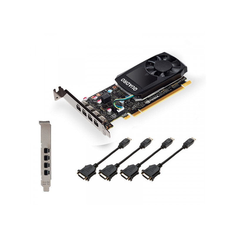 PNY VGA Quadro P1000 v2 4GB DVI GDDR5 VCQP1000DVIV2-PB