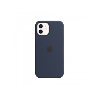 Apple iPhone 12/12 Pro Silicone Case with MagSafe - Deep Navy - MHL43ZM/A