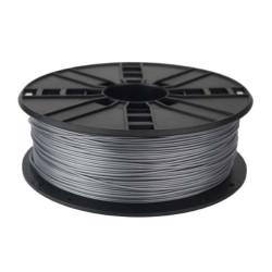 Gembird Filament. PLA Argent. 1.75 mm. 1 kg - 3DP-PLA1.75-01-S