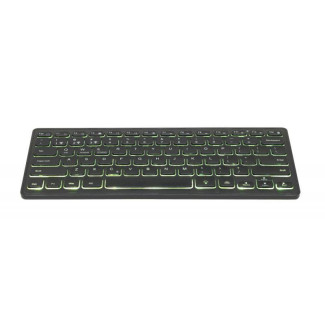 Gembird Clavier rétroéclairage Bluetooth RGB. disposition DE. noir - KB-BTRGB-01-DE