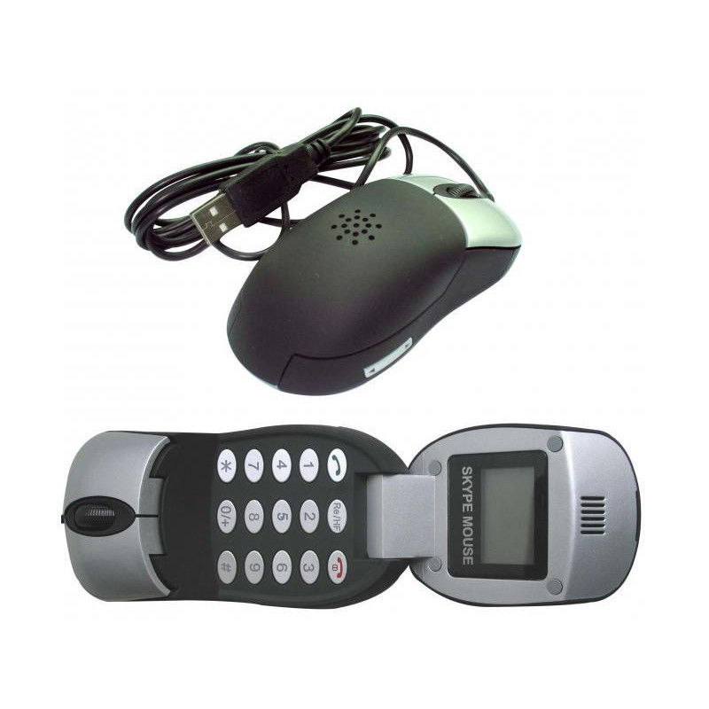 Gembird Souris optique avec fonction téléphone VoIP et écran LCD - SKY-M1