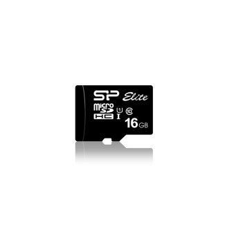 Silicon Power Micro SDCard 16GB UHS-1 Elite/Cl.10 W/Adap SP016GBSTHBU1V10SP 