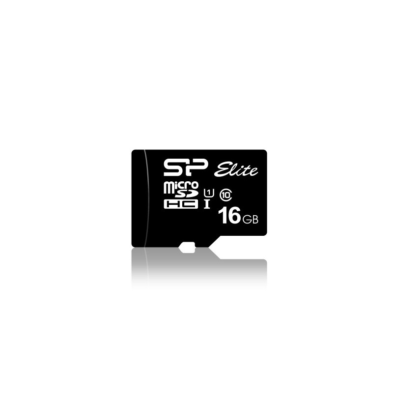 Silicon Power Micro SDCard 16GB UHS-1 Elite/Cl.10 W/Adap SP016GBSTHBU1V10SP 