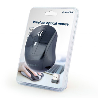 Gembird Souris optique sans fil à 6 boutons. noir - MUSW-6B-01