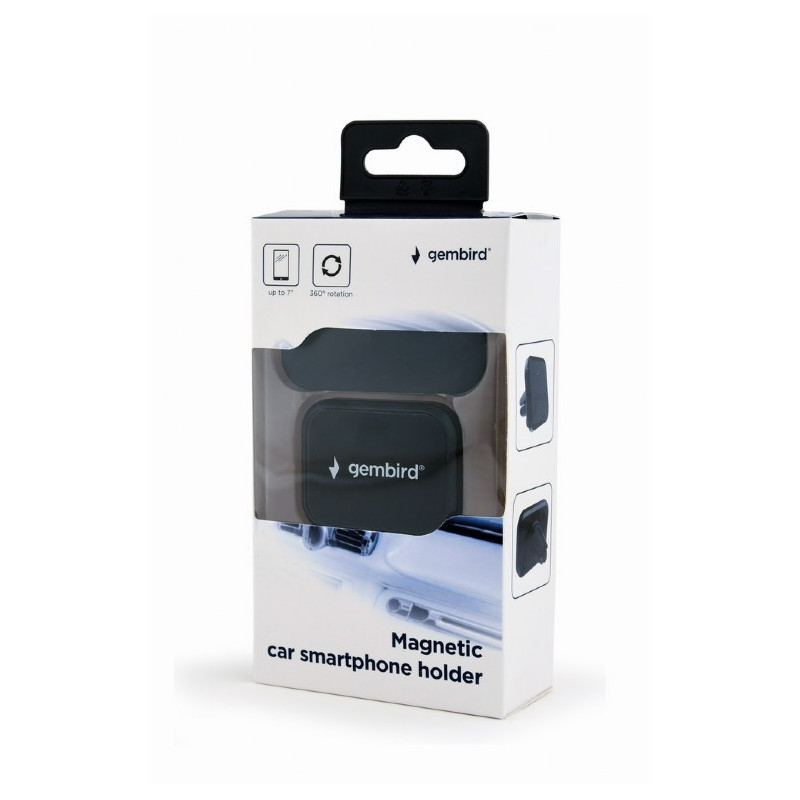 Gembird Support de smartphone de voiture magnétique. noir TA-CHM-01