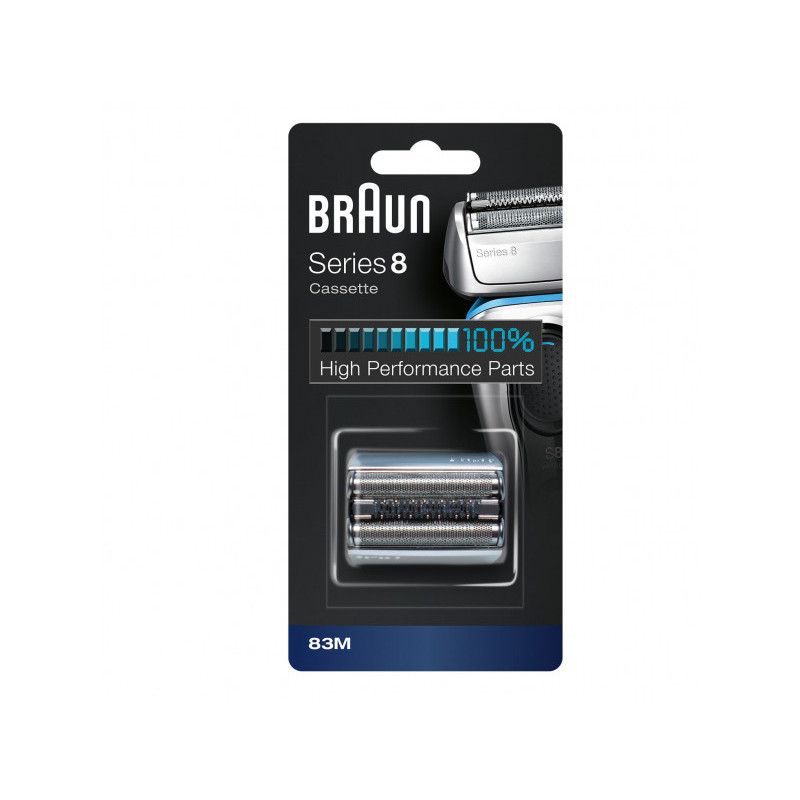 BRAUN Tête de rechange Series 8 Cassette 83M (Argent)