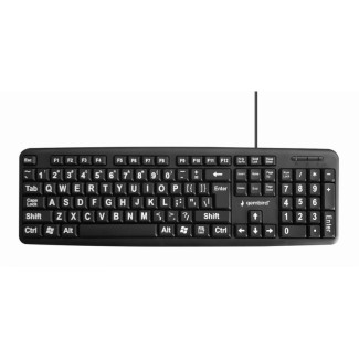 Gembird Clavier Standard. USB. QWERTY USA  noir - KB-US-103