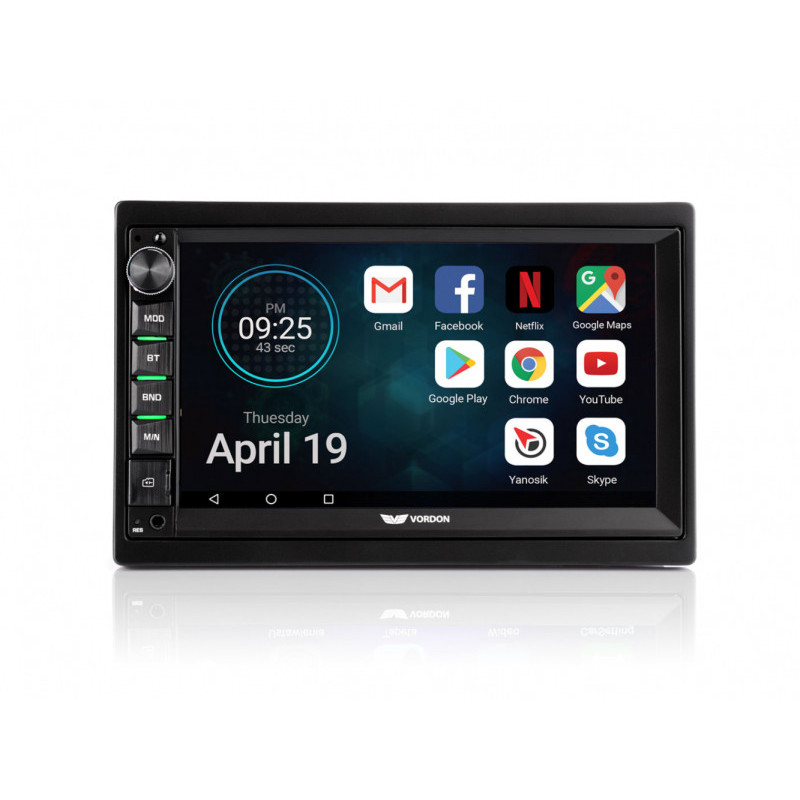 Vordon 7 Car Radio with Bluetooth. Navigation System & Parkcamera AC-8290