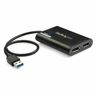 Câble DisplayPort USB 3.0 Startech USB32DP24K60 Noir