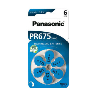 Panasonic Zinc Air 675 1.4V (pack de 6 piles) appareil auditif  PR-675/6LB 