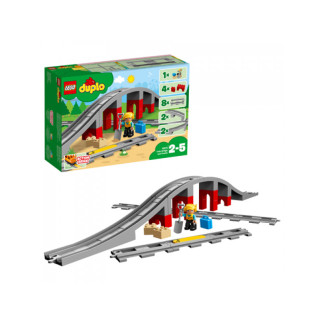 LEGO duplo - Les rails et le pont du train. 26 Pces (10872)