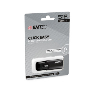 Emtec USB Flash Drive B110 Click Easy 512GB Black - USB 3.2