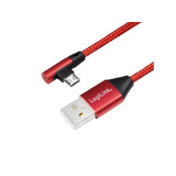 LogiLink USB 2.0 mâle 2.0 vers USB-B (90° incliné) 1.0m CU0150 