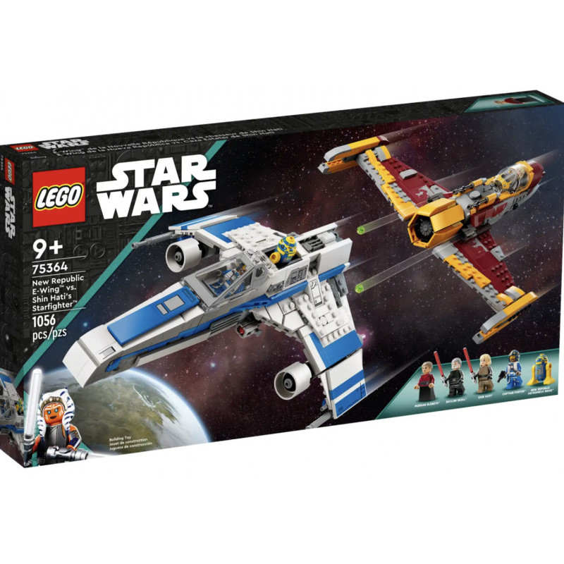 LEGO Star Wars - L?E-wing de la Nouvelle République contre le chasseur de Shin Hati (75364)