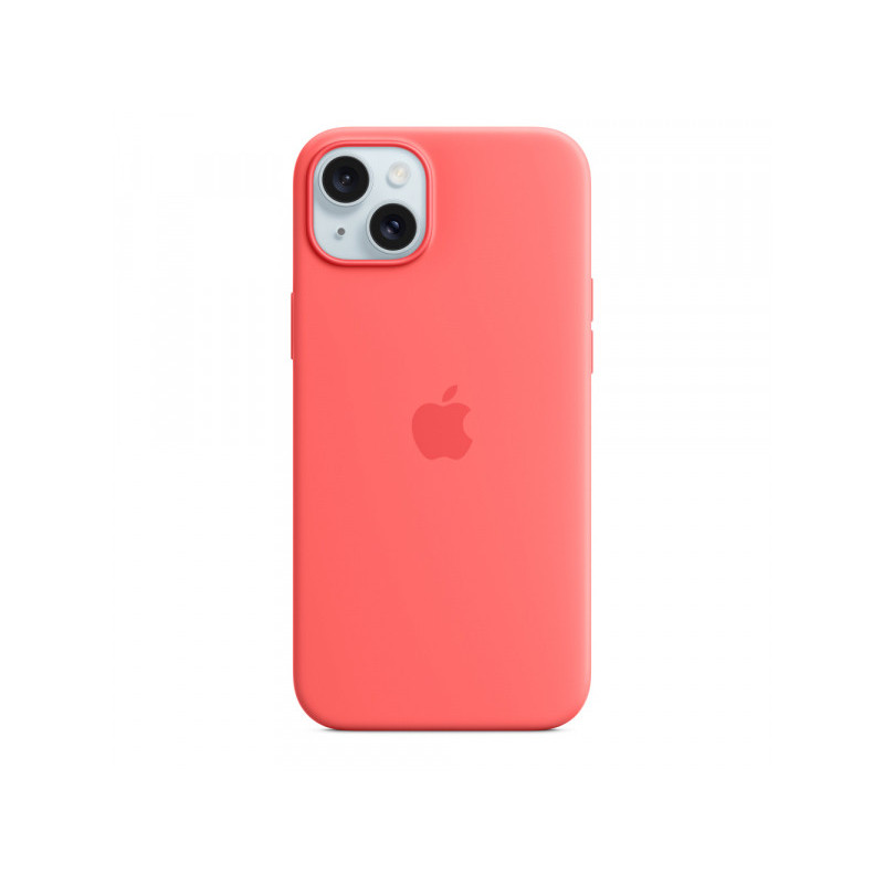 Apple iPhone 15 Plus Silicone Case with MagSafe Guava MT163ZM/A