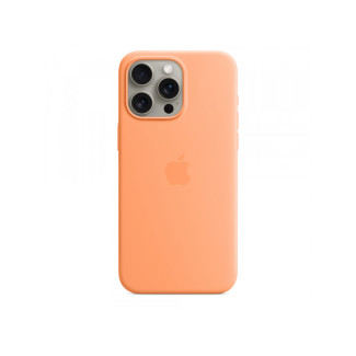 Apple iPhone 15 Pro Max Silicone Case with MagSafe Orange Sorbet MT1W3ZM/A