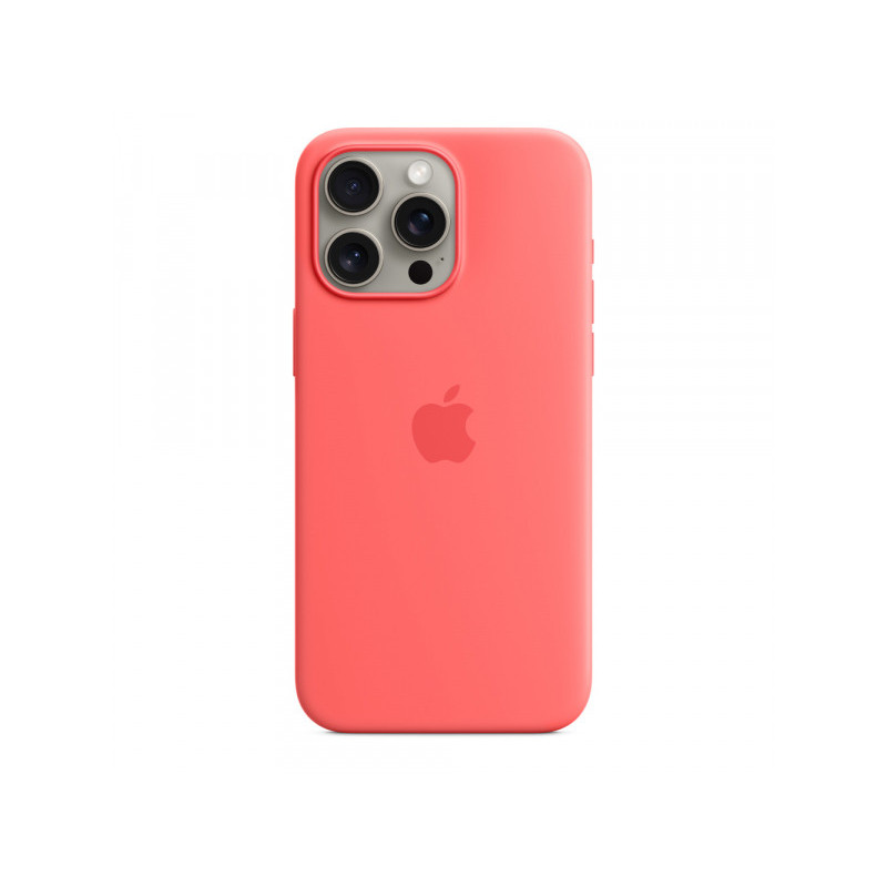 Apple iPhone 15 Pro Max Silicone Case with MagSafe Guava MT1V3ZM/A