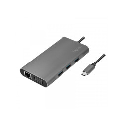 LogiLink Dockingstation USB 3.2 Gen1.USB-C. 10-Port.PD.silb. UA0383