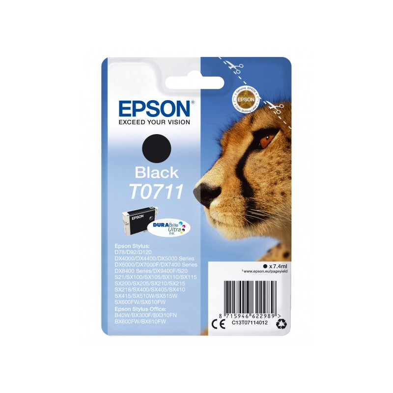 Epson Tinte Gepard couleurs Noir C13T07114012 