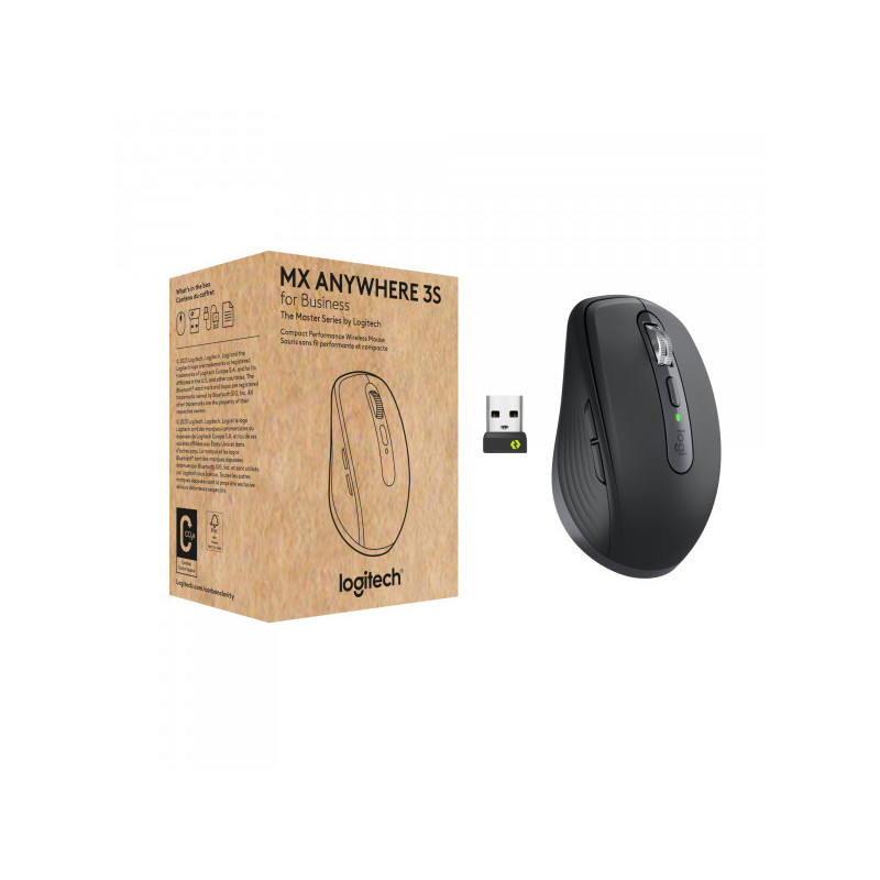 Logitech Wireless Mouse MX Anywhere 3S - Right hand Graphite 910-006958