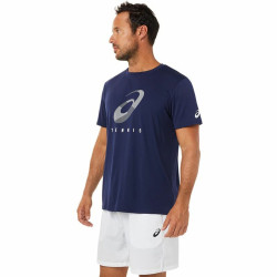 Herren Kurzarm-T-Shirt Asics Court Blau