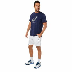 Herren Kurzarm-T-Shirt Asics Court Blau