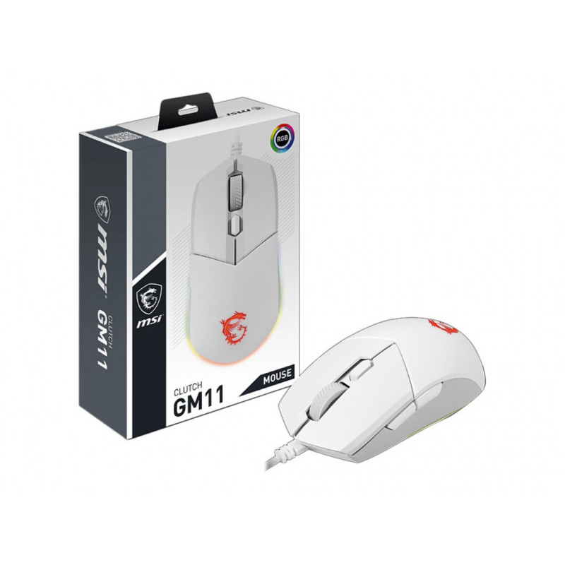 MSI Clutch GM11 Gaming Mouse White S12-0401950-CLA