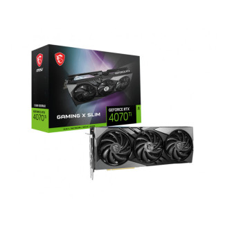 MSI GeForce RTX 4070 Ti Gaming X Slim 12GB GDDR6X Black V513-250R