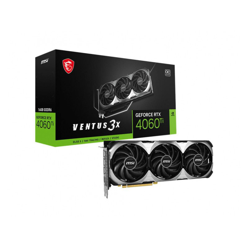 MSI RTX 4060 TI Ventus 3X OC 16GB GDDR6 HDMI 3xDP V517-004R