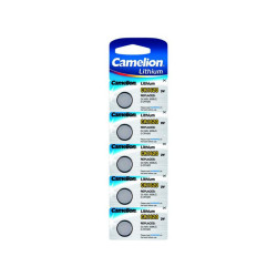 Pack de 5 piles Camelion Lithium CR1620 3V 