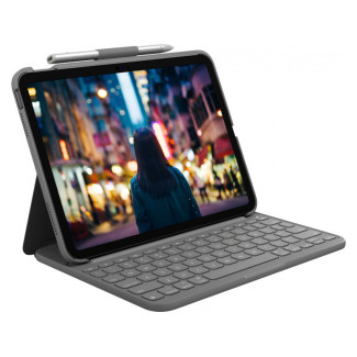 Logitech Slim Folio Keyboard Case for iPad Oxford Gray 920-011423