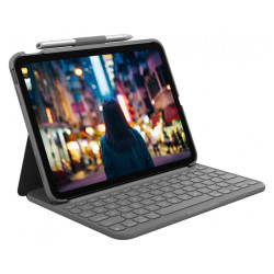 Logitech Slim Folio Keyboard Case for iPad Oxford Gray 920-011423