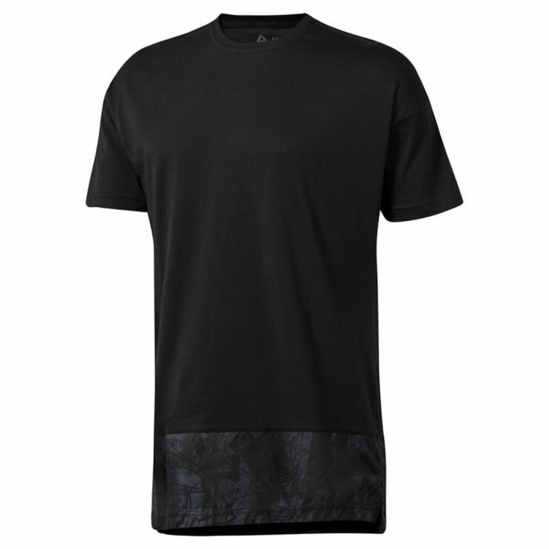 Camiseta de Manga Corta Hombre Reebok Negro