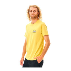 T-shirt à manches courtes homme Rip Curl Jaune Homme