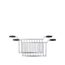 SMEG 2 Piece Sandwich Racks Chrome/Black TSSR02