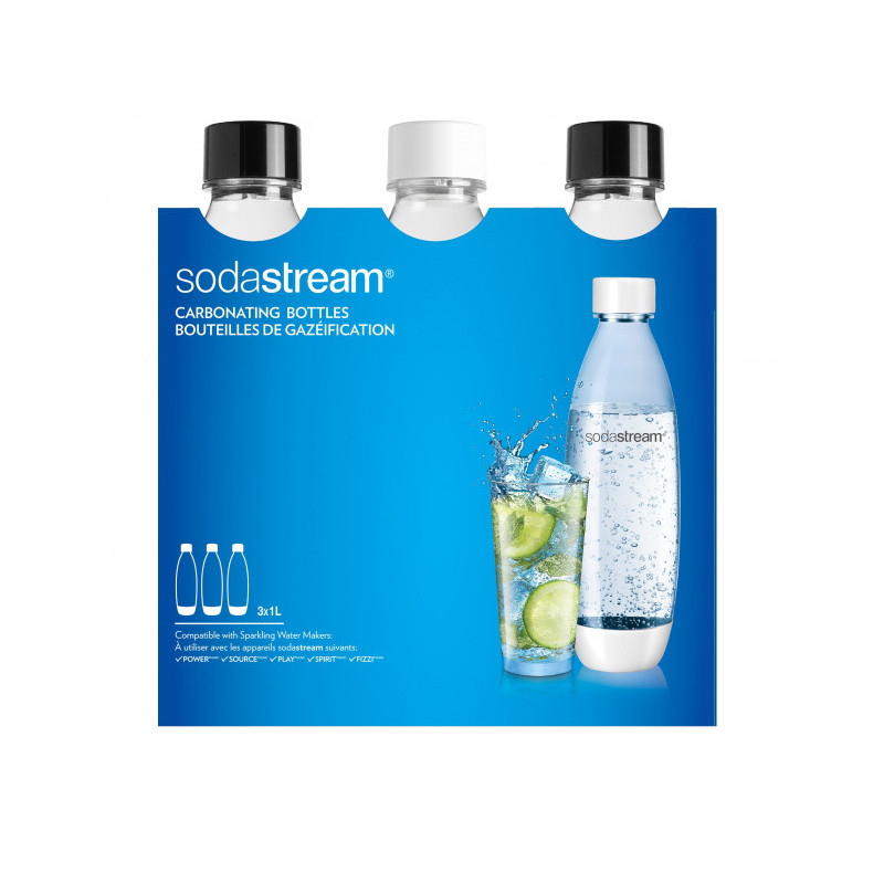 SodaStream water bottle FUSE. plastic. pack of 3 (3x1 liter)