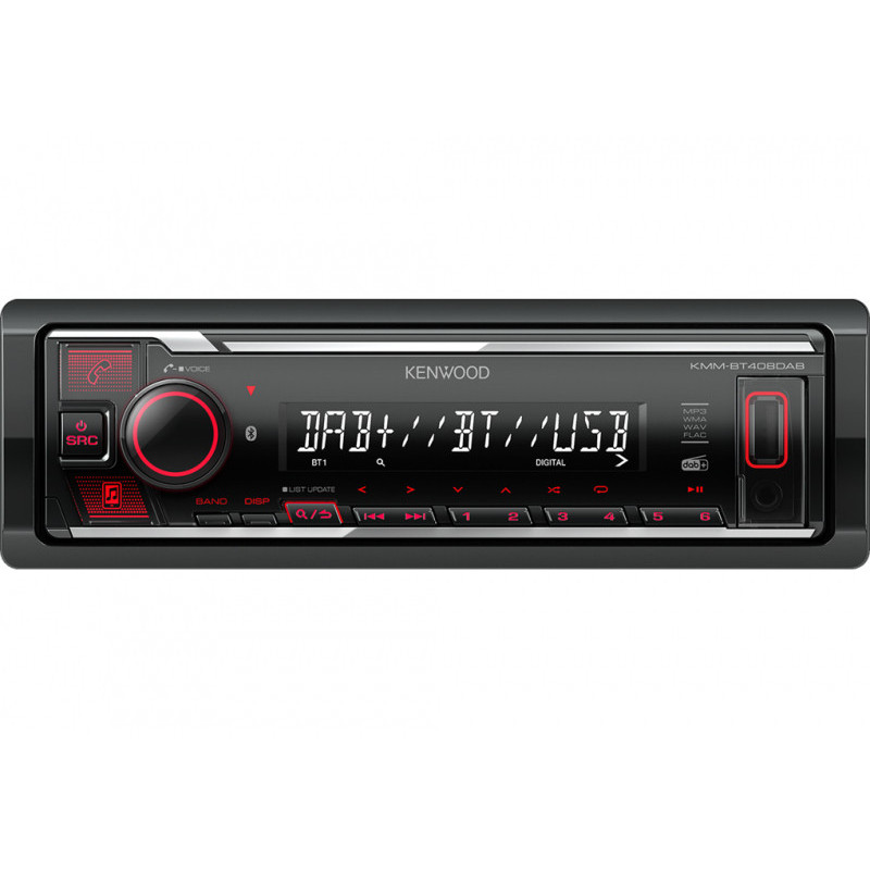 Kenwood autoradio numérique DAB+ et technologie Bluetooth KMM-BT408DAB