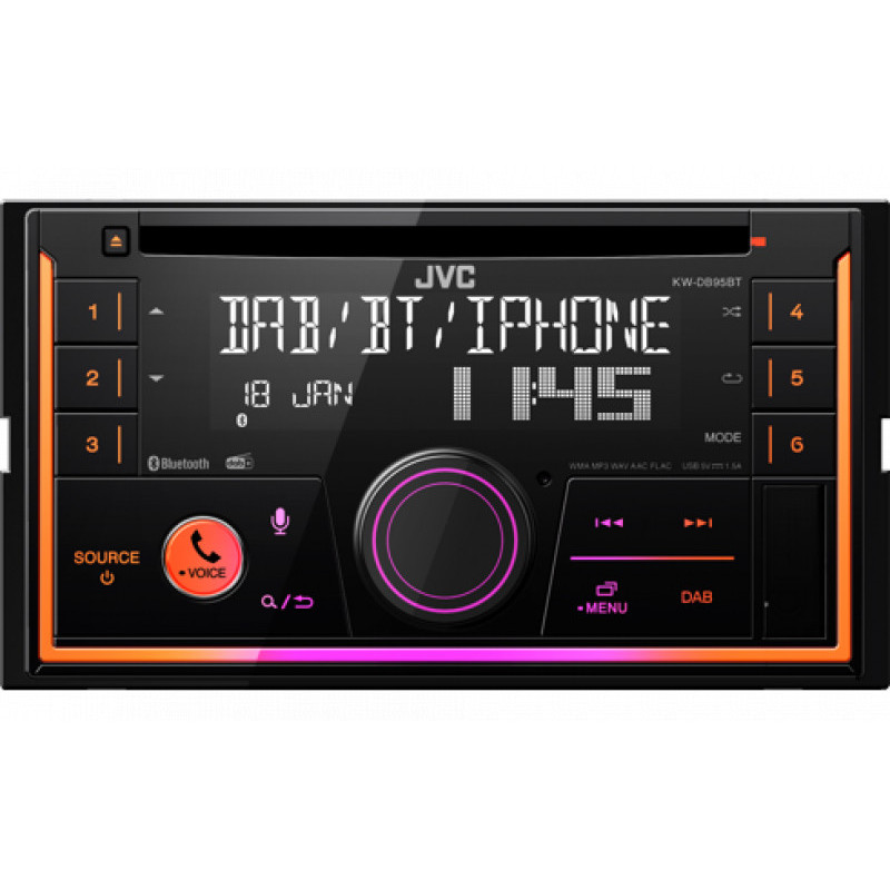 JVC Autoradio avec Bluetooth KW-DB95BT