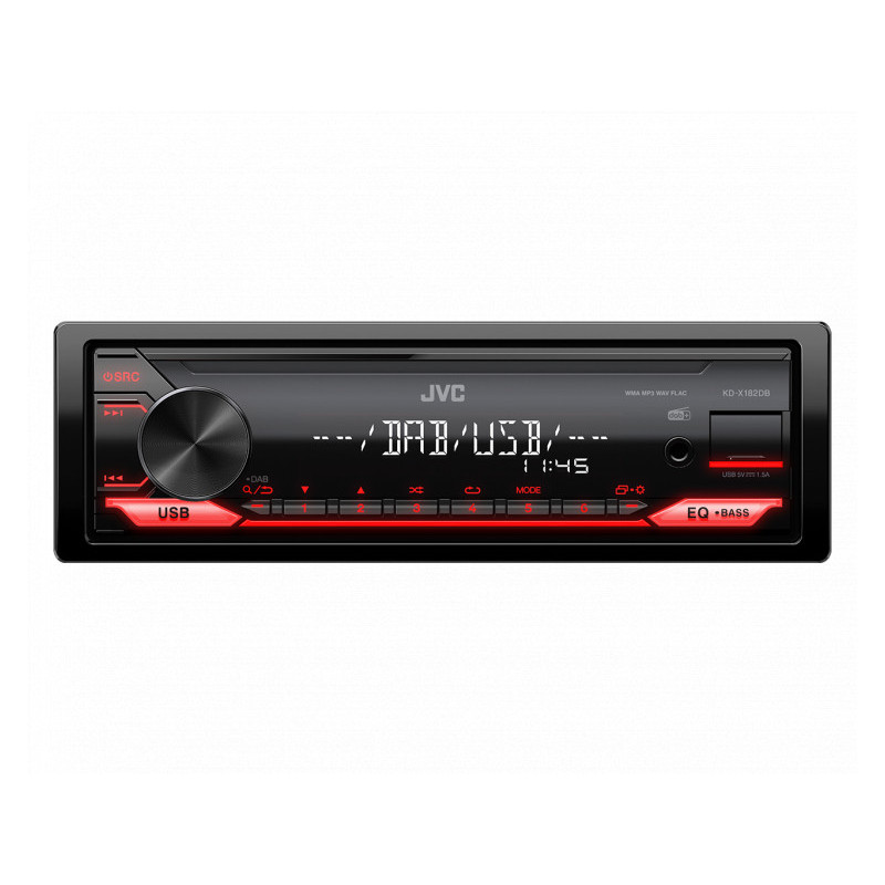 JVC Autoradio sans lecteur CD avec tuner numérique DAB+ intégré KD-X182DB