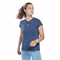 Maglia a Maniche Corte Donna Reebok Workout Ready Blu scuro